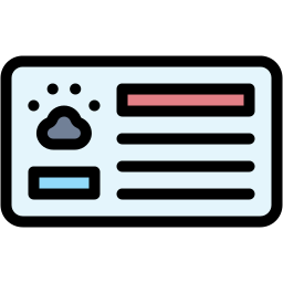 pet id lineal color icon