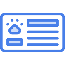 pet id two color icon