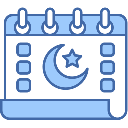 ramadan calendar two color icon