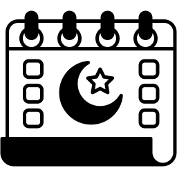 ramadan calendar duotone icon