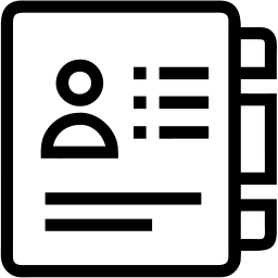 contact list line icon