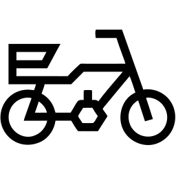 小型自行车 线条 图标