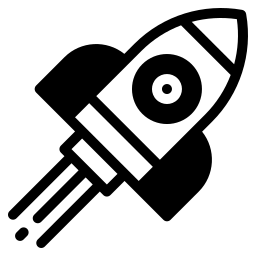 rocket duotone icon