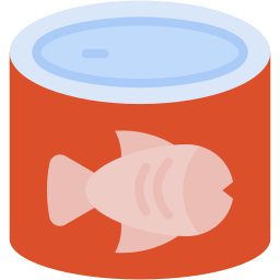 canned fish flat icon