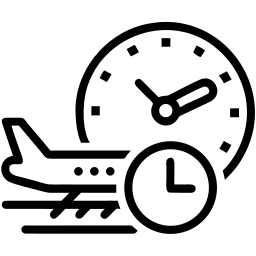 航班时刻表 线条 图标