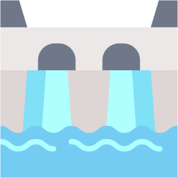 dam flat icon