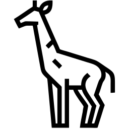 giraffe line icon