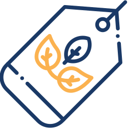 eco tag two-color icon