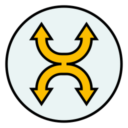exchange lineal color icon