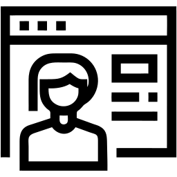 user profile line icon