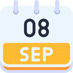 september flat icon