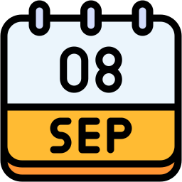 september lineal color icon