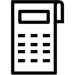 calculator line icon