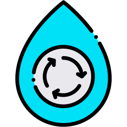 water cycle lineal color icon