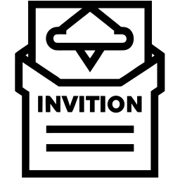 invitation line icon