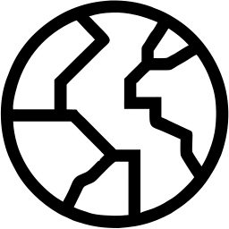 地球 线条 图标