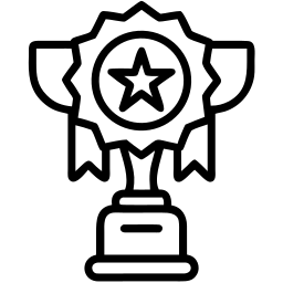 trophy line icon