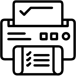 printer line icon