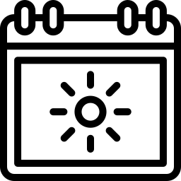 日历 线条 图标