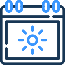 calendar two color icon