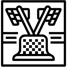 finish line line icon