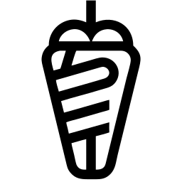 shawarma line icon