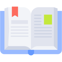 libro aperto piatto icona