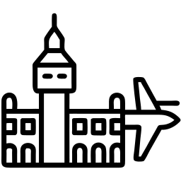 Flughafen linie Icon