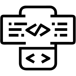 代码 线条 图标