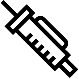 Spritze linie Icon