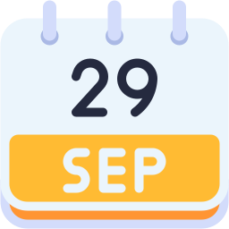 september flat icon