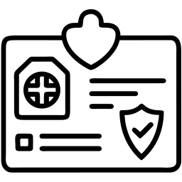 tessera sanitaria linea icona