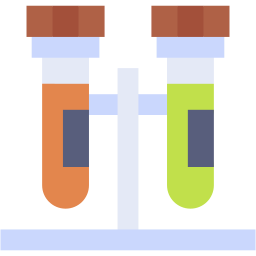 test tube flat icon