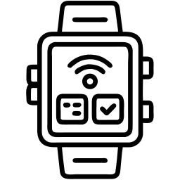 智能手表 线条 图标