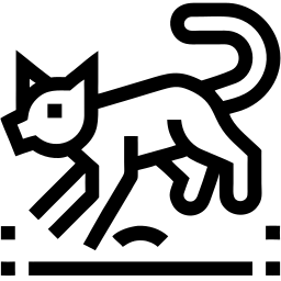 кот линия иконка