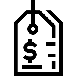 price tag line icon