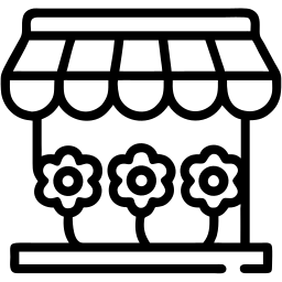 flower shop line icon