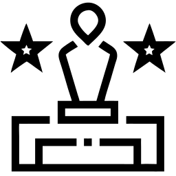 奖 线条 图标