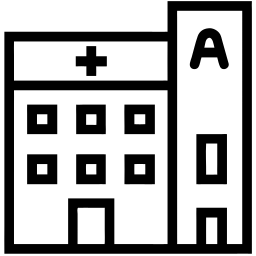 hospital line icon