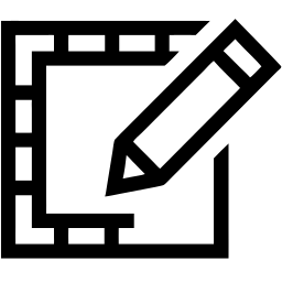 film editing line icon