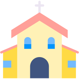church flat icon