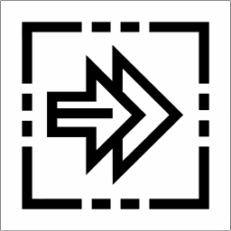 arrow line icon