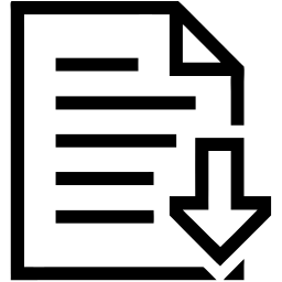 Dokument herunterladen linie Icon