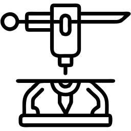 3d printer line icon
