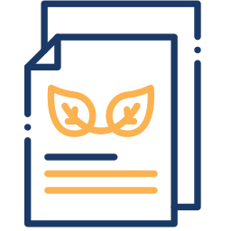 sustainability report two color icon