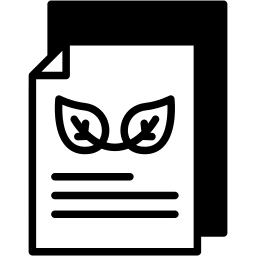sustainability report duotone icon