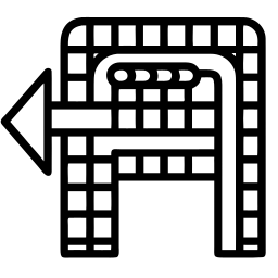 小路 线条 图标