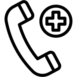 紧急呼叫 线条 图标