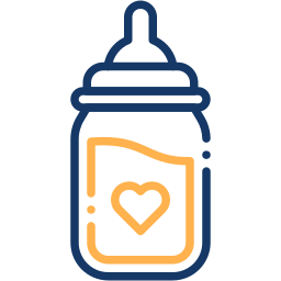baby bottle two color icon