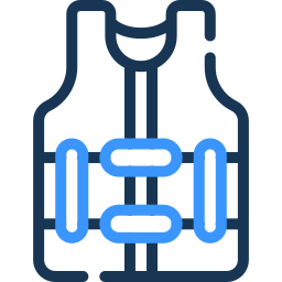 life vest two color icon